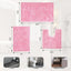 Tapete baño felpilla lujo absorbente color rosa 20x24"