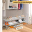 Organiz. zapatero 2 niveles apilable 18 pares gris