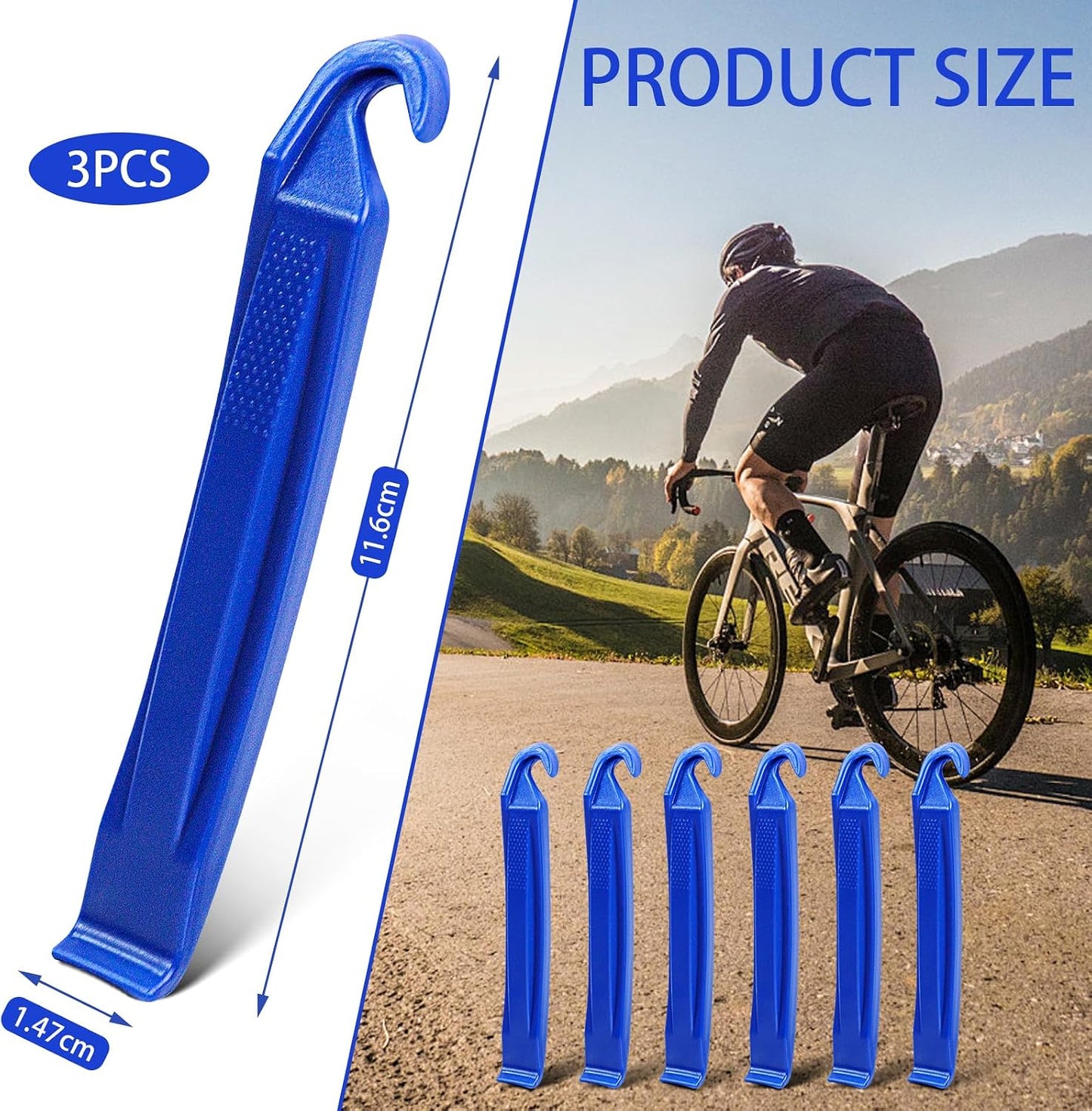 Palanca neumáticos herramienta extracción instalación bicicleta