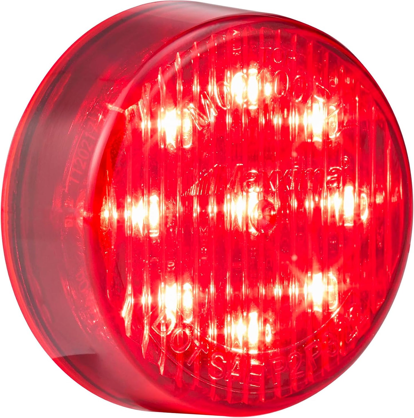 Luz marcador redonda roja 2"