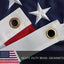 Bandera EE.UU. 10x15ft nailon resistente estrellas bordadas