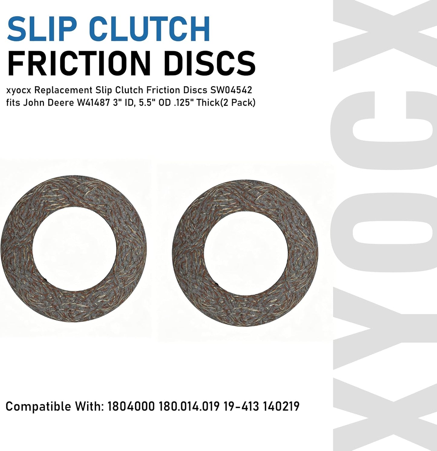 Discos fricción embrague SW04542 John Deere 2 Uds