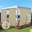 Cortinas impermeables exteriores 100x84pulg beige