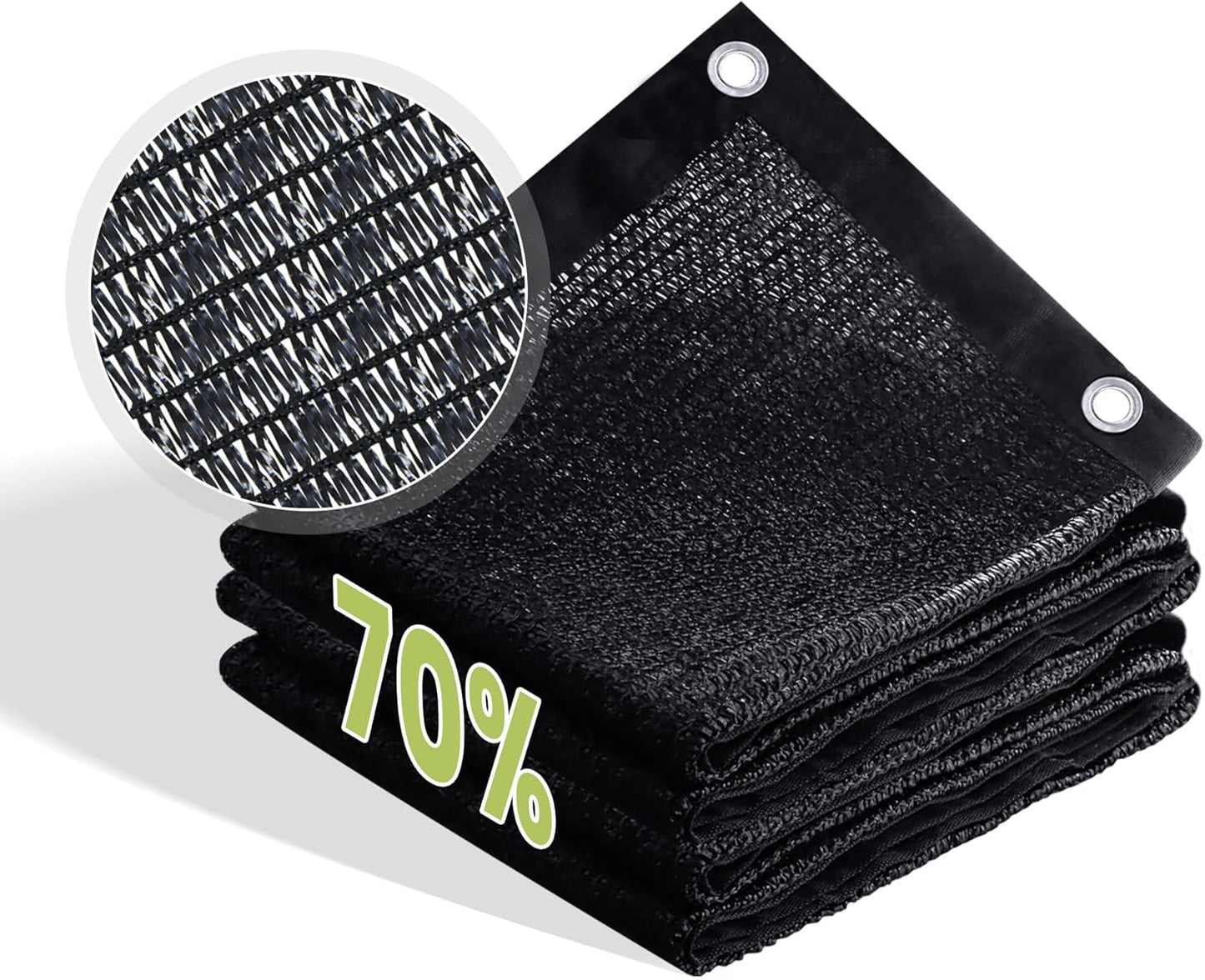 Tela sombra 70% 10x12ft para patio jardín