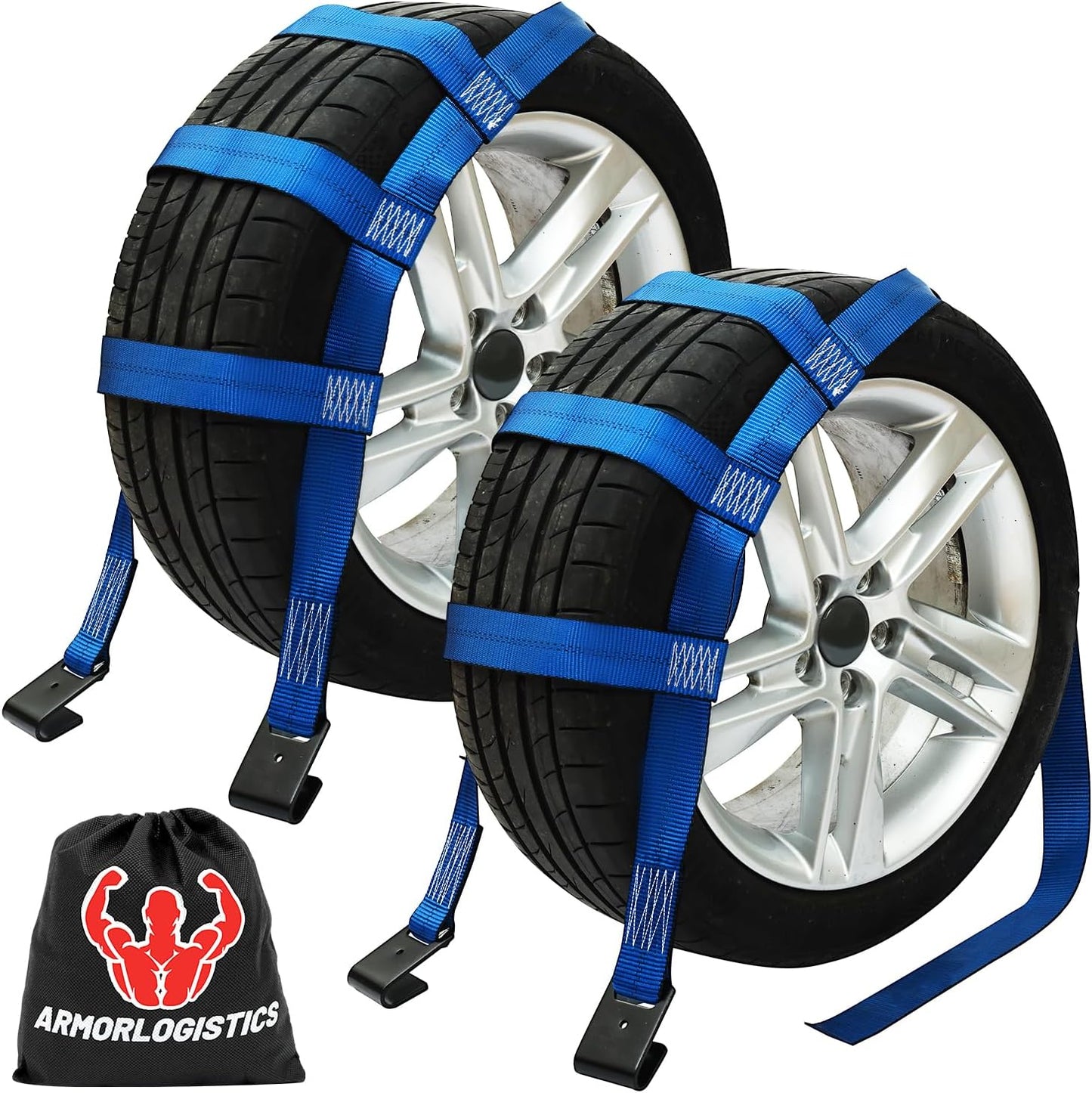 Correas canasta remolque con gancho 2 pzas 14-17" 10000lb