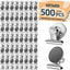 500 Clips Magnéticos Resistentes para Refrigerador y Pizarra