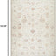Alfombra 7x9ft x 10ft color blanco hueso