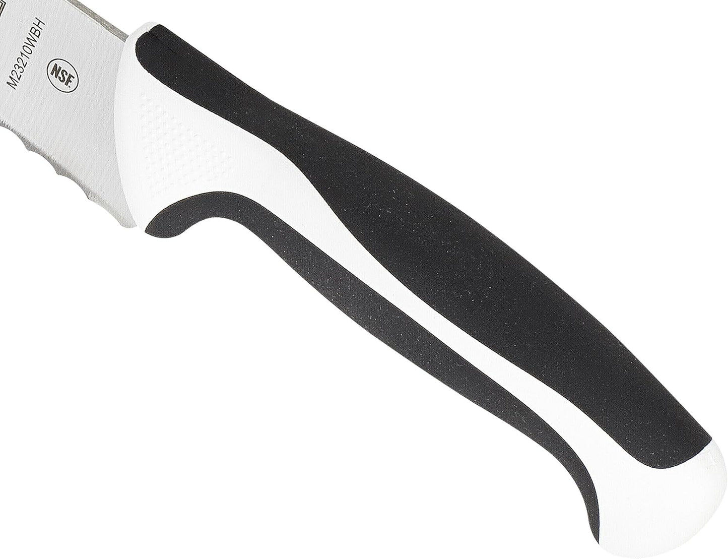 Cuchillo pan borde ondulado 10pulg color blanco