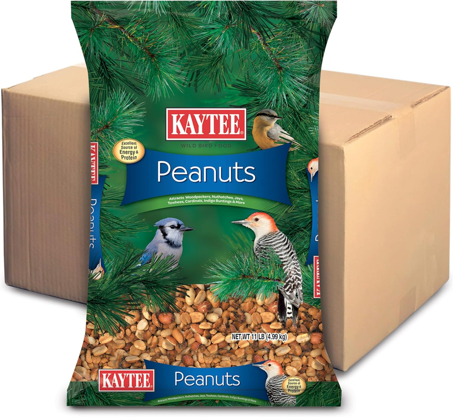 Cacahuetes con cáscara para pájaros 11lb