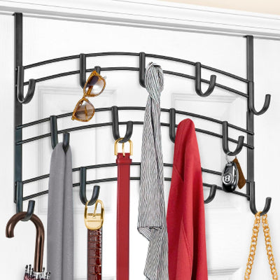 Ganchos puerta 14uds para toallas baño dormitorio