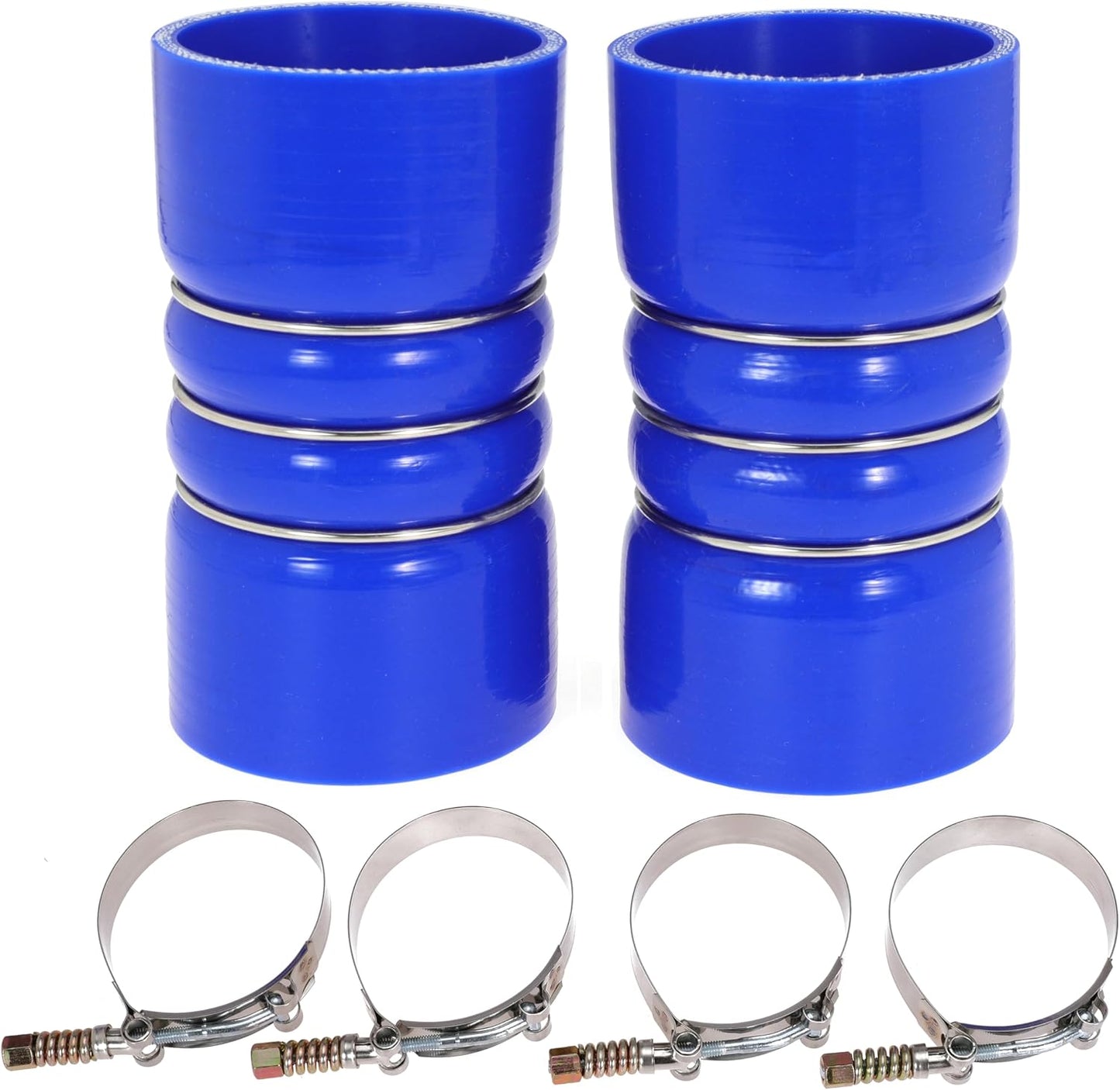 Funda manguera silicona con enfriador aire T azul
