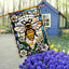 Bandera jardín abejas felices estilo cristal 28x40