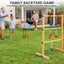 Set escalera 2 escaleras 6 bolas madera césped