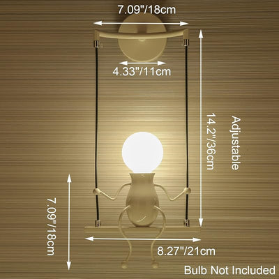 Lámpara pared LED creativa dibujos animados ajustable