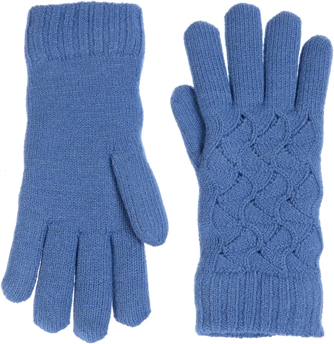 Guantes punto forro polar mujer