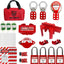 Kit candado eléctrico acero con bolsa roja