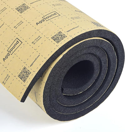 Alfombrilla sonido 1/2" 107.64 pies2 espuma celda cerrada