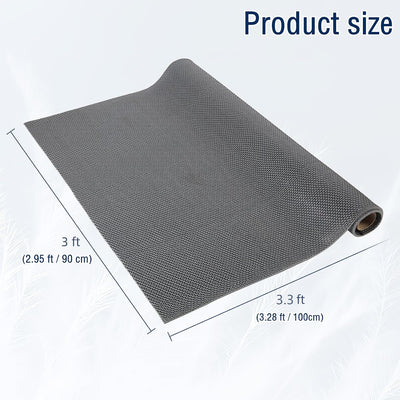 Tapete drenaje antiderrap PVC 3x3.3ft gris
