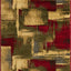 Alfombra área Timor 2'2"x3'11" multi/rojo