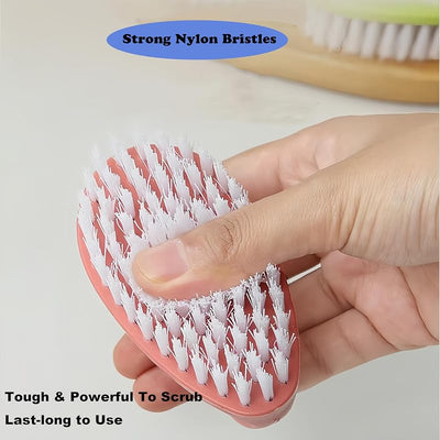 2 Pzas Cepillo Fregar Resistente Cerdas Rígidas Nylon Baño Cocina