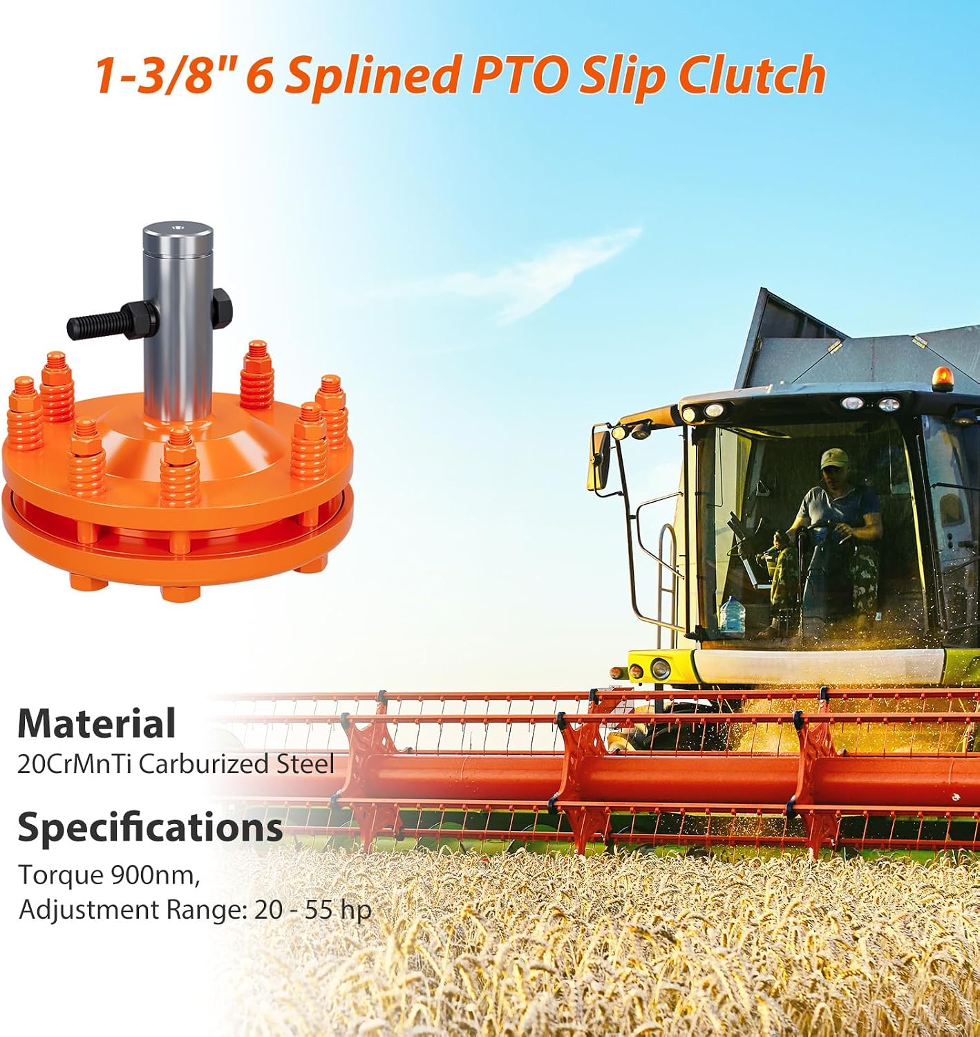 Embrague deslizante PTO acero cementado tractor