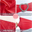 30 Bandas rojas para silla con hebilla corazón decoración