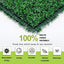 Pared césped artificial 20x20pulg set 24 paneles boj