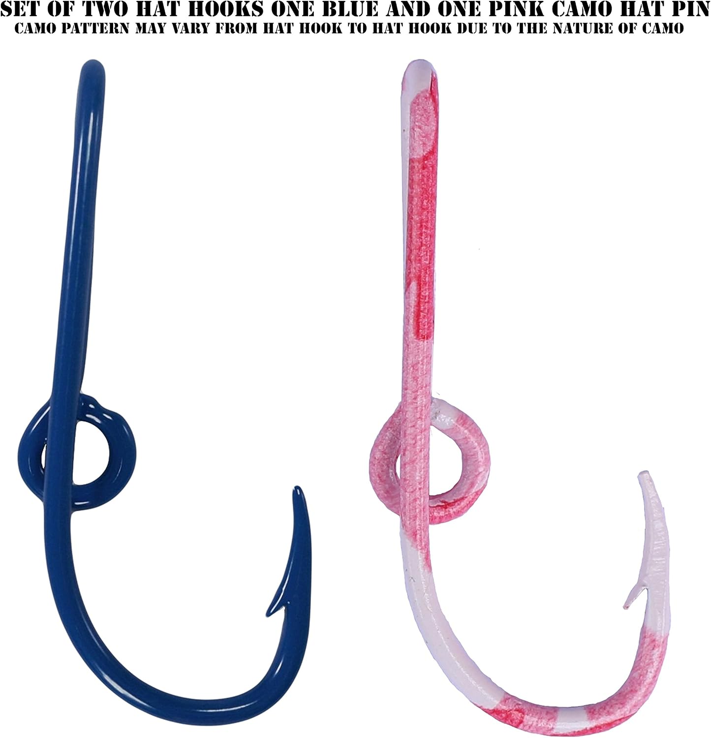 Gancho pez garra águila rosa y azul para sombrero corbata