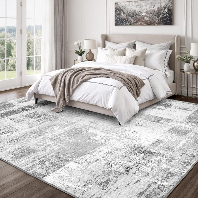 Alfombra interior gris 6x9pulg antiderrap lavable