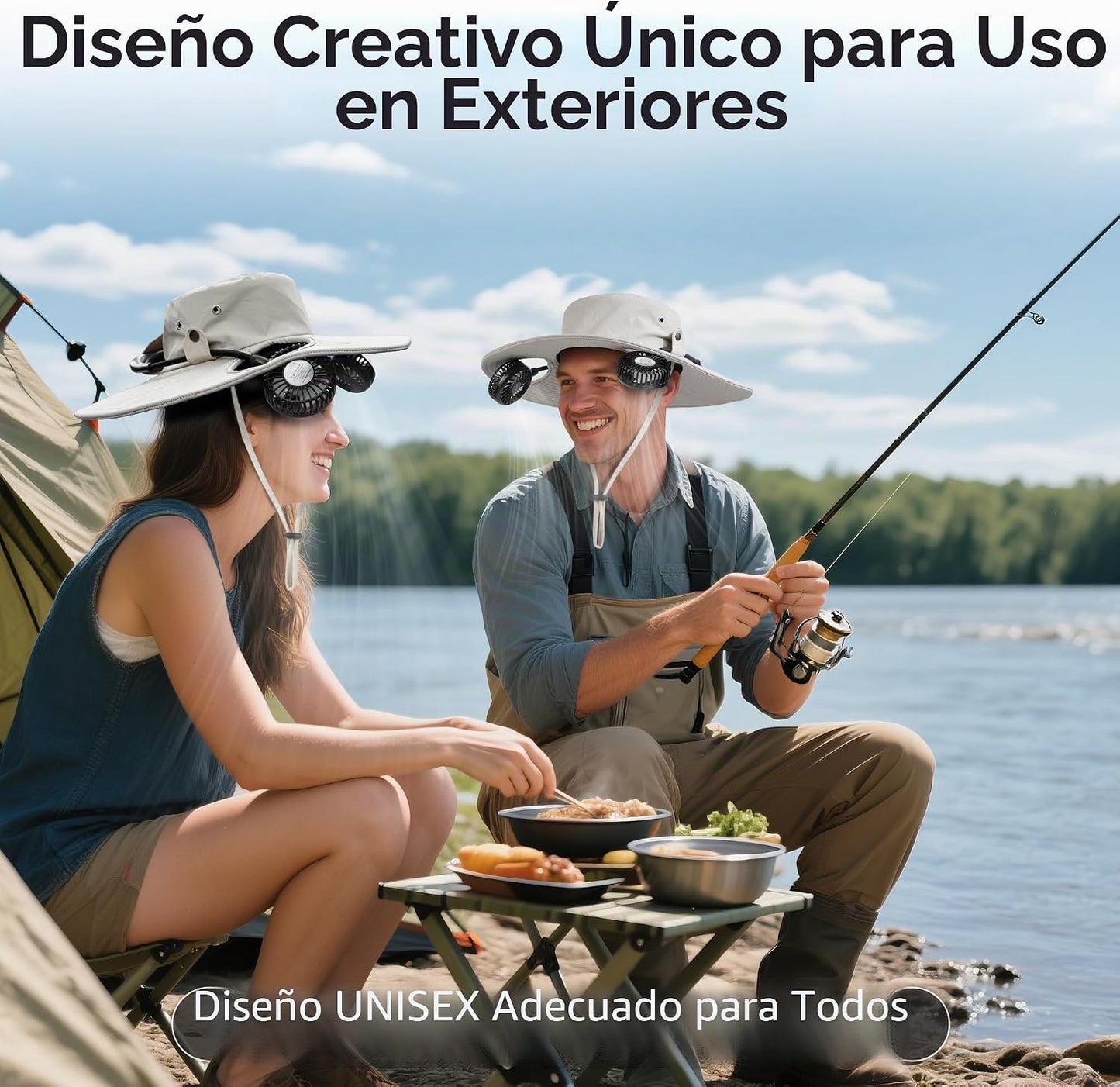 Sombrero bucket regalo para hombre mujer pesca camping