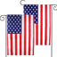 2 Banderas Patrióticas 12x18pulg Exteriores 4 de Julio