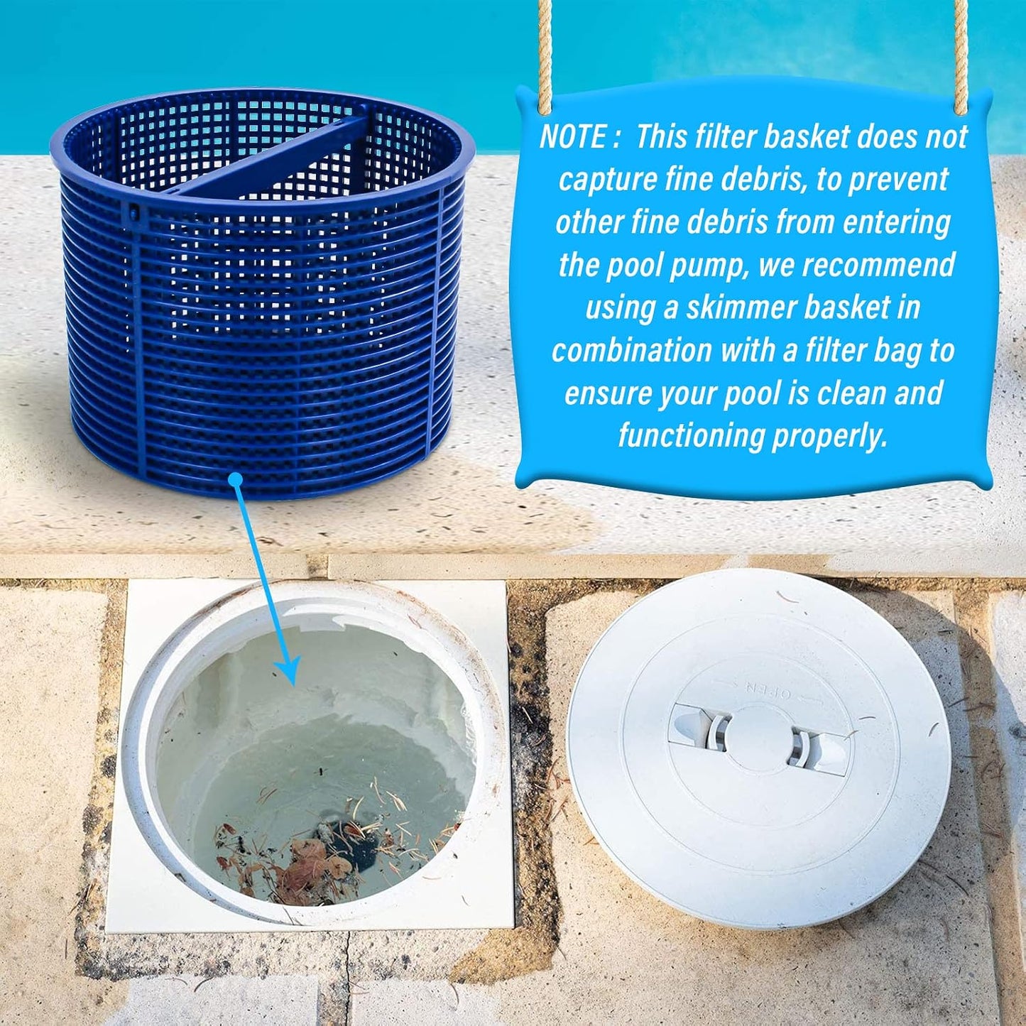 Cesta desnatadora piscina Hayward SPX1082CA Aladdin B-152