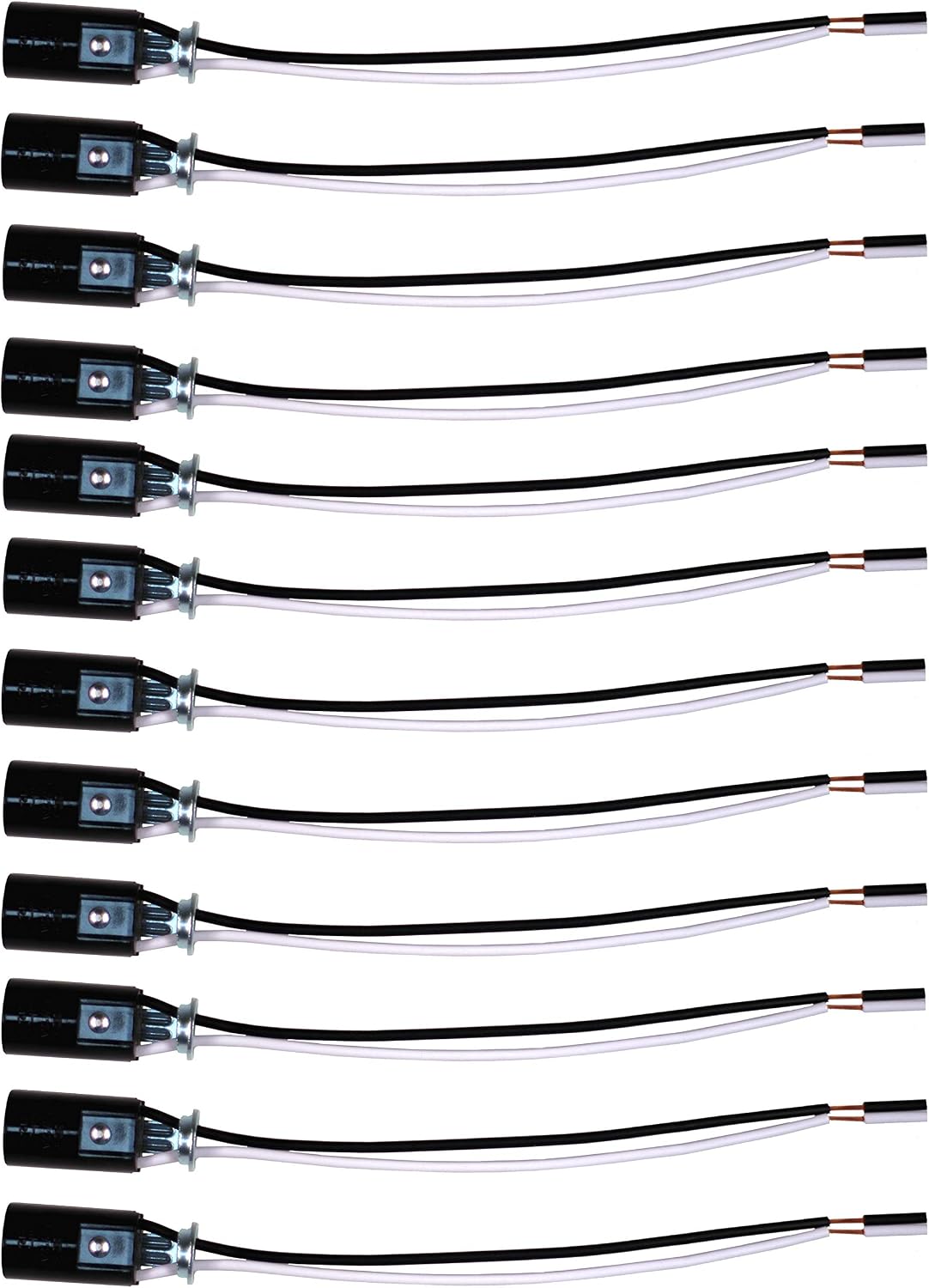 Pack 12 Portabombilla E12 6pulg Fenólico Sin Llave