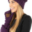 Gorro gran tamaño con guantes comp pantalla táctil