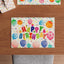 4 Manteles Globos Coloridos 12x18pulg Cumpleaños