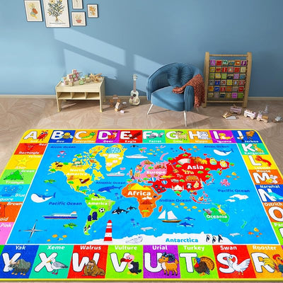 Alfombra educativa para niños 150x100cm alfabeto
