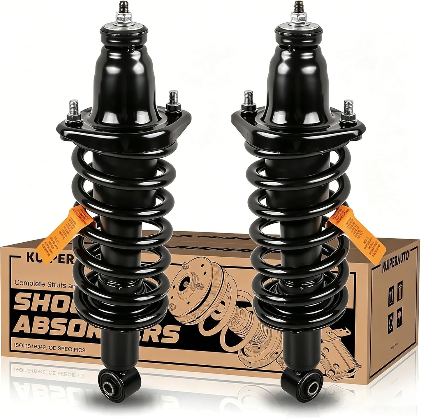 Amortiguadores traseros helicoidal para Honda Civic set 2