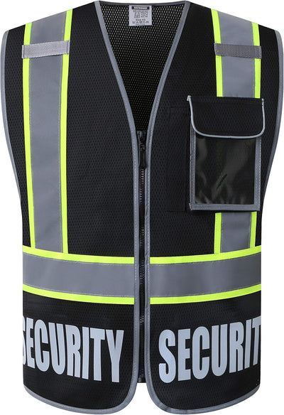 Chaleco seguridad reflectante 5 bolsillos cremallera