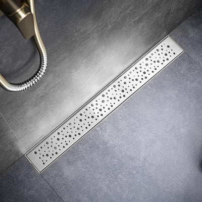 Drenaje ducha 28pulg acero inox 304 certificado cUPC