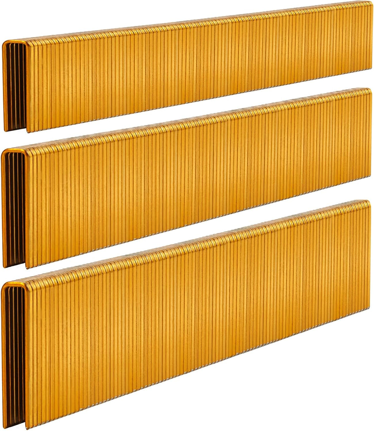 Grapas corona estrecha 1/4pulg 1200uds acero galv