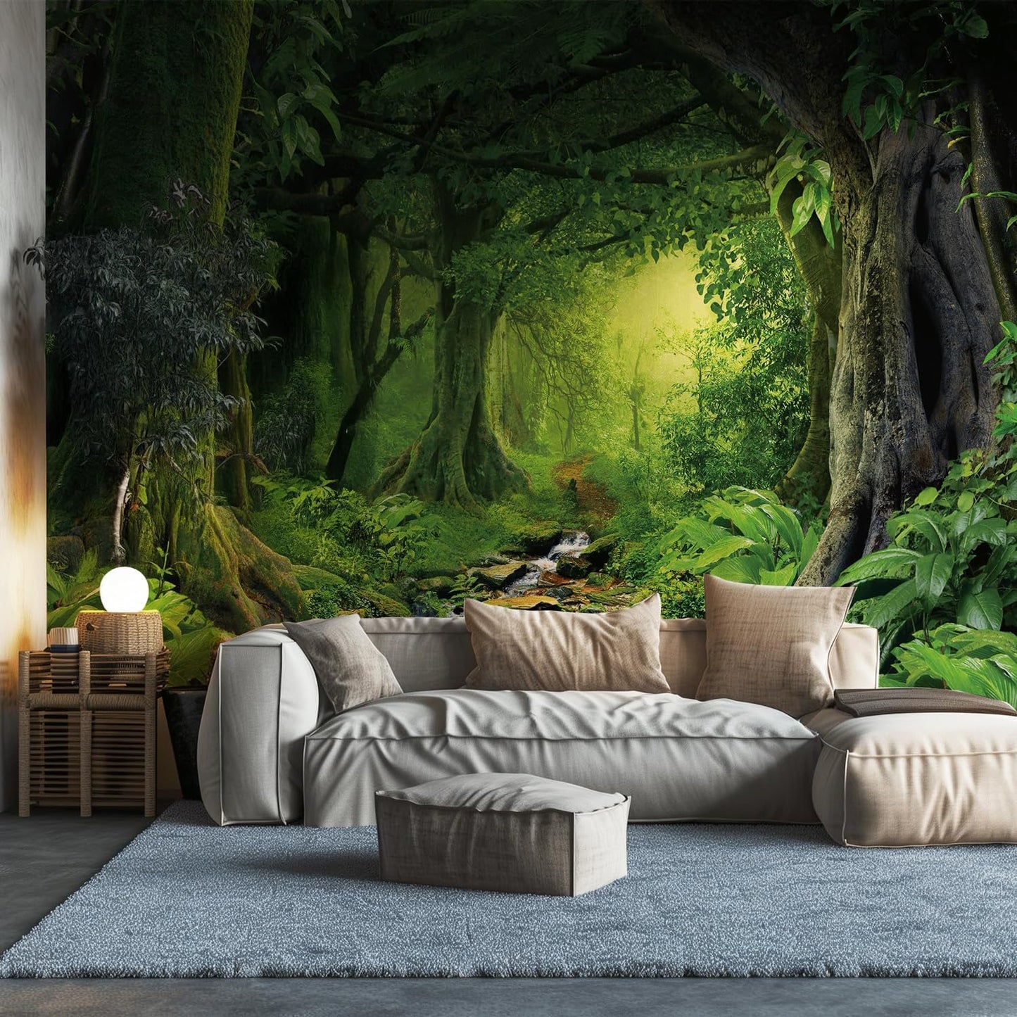 Papel tapiz natural para baño dormitorio sala 100x150cm