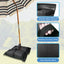 Bolsas arena rellenables 60lb para sombrilla jardín 2 negro