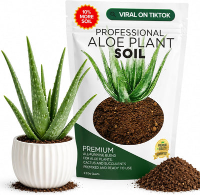 Tierra para aloe y suculentas 2.2qt corteza pino turba