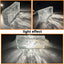 Bloques vidrio transparente texturizado para pared acento