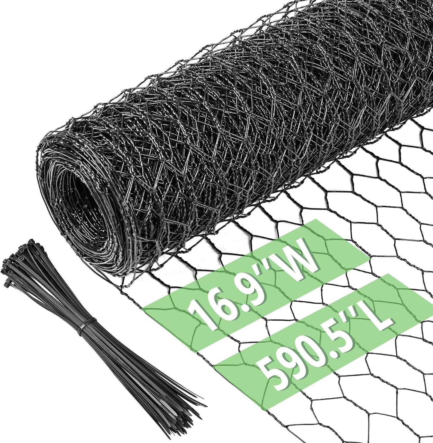 Red de alambre para aves 16.9x590.5" galvanizada