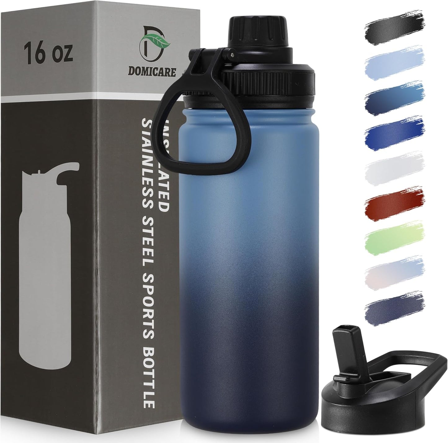 Botella agua niños 16oz acero inox doble pared sin BPA