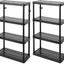 Set 2 estantes fija 14x32x54" organiz. hogar garaje negro