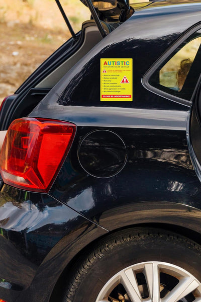 Adhesivo conciencia autismo 3.75x5 ventanas vehiculos