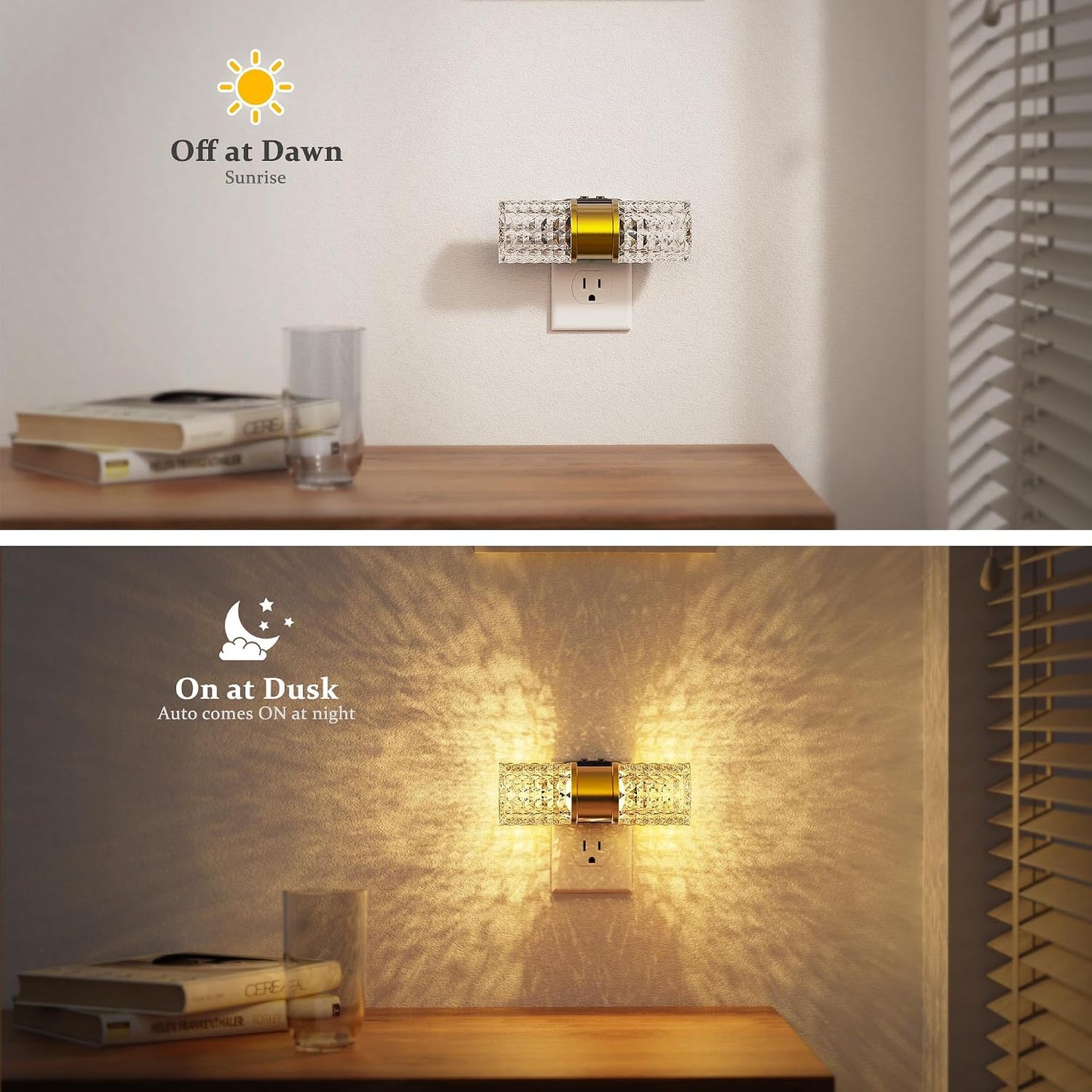 Luz nocturna enchufable RGB para niños con sensor