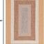 Alfombra exterior lavable trenzada 3x5ft marrón reversible